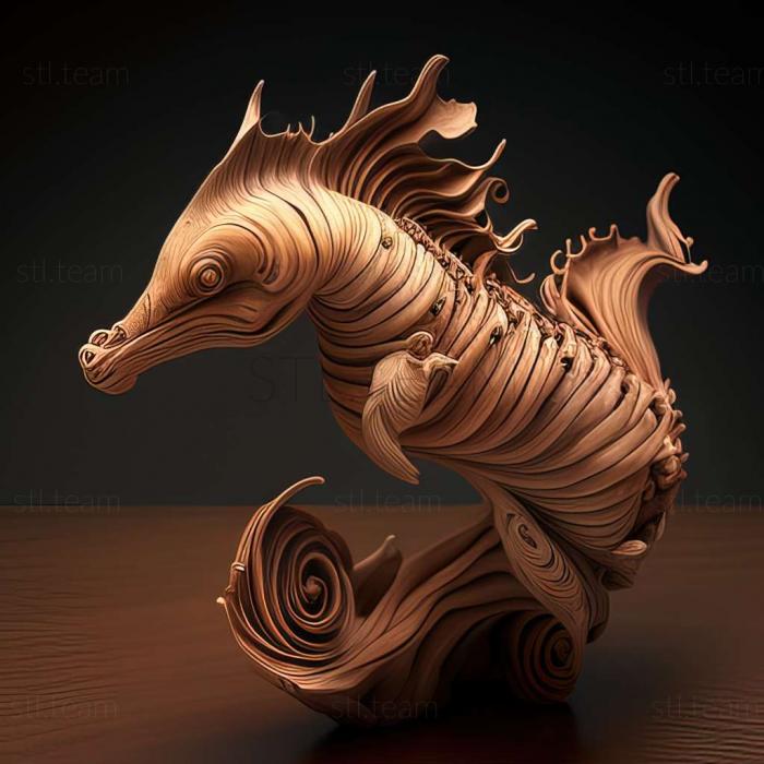 3D модель Hippocampus japapigu (STL)